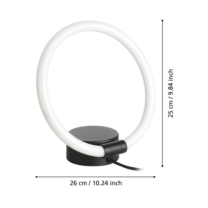 Настільна лампа Eglo 900565 CARANACOA table light, 11.5 Вт, 1500 лм, 3000К Настільна лампа Eglo 900565 CARANACOA table light, 11.5 Вт, 1500 лм, 3000К