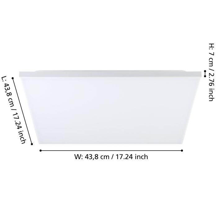 Потолочный светильник Eglo 900568 TRUPIANA ceiling light, 20.5 Вт, 2900 лм, 3000К-6500К, RGB