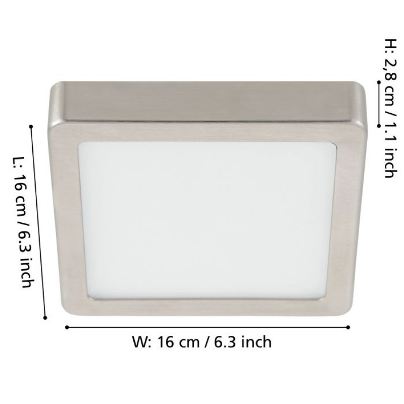 Потолочный светильник Eglo 900593 FUEVA 5 surface-mounted light, 11 Вт, 1350 лм, 3000К