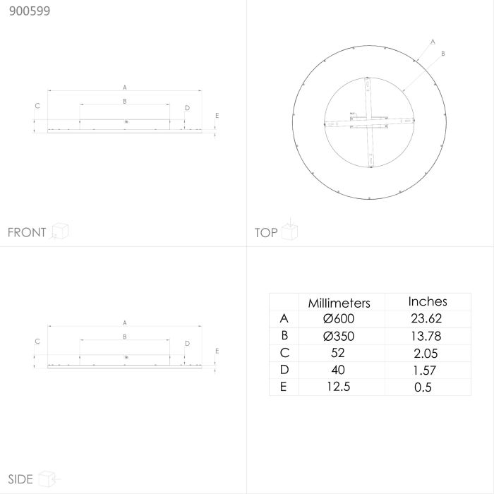 Люстра Eglo 900599 LANCIANO 1 ceiling light, 35 Вт, 4000 лм, 3000K, 4000K, 5000K