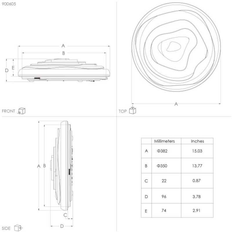 Люстра - Eglo 900605 BATTISTONA ceiling light, 2.9 Вт, 1280 лм, 3000К-6500К