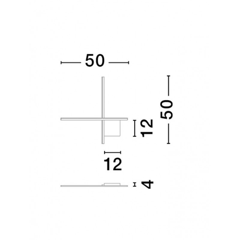 Настенный светильник Nova Luce 9006084 Cross, 15 Вт, 880 лм, 2700К