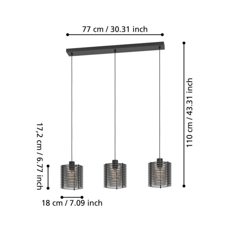 Подвесной светильник Eglo 900738 SEGOVIA pendant light