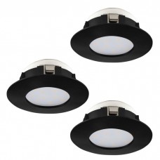 Точковий світильник Eglo 900744 PINEDA recessed light (набор из 3 шт), 4.9 Вт, 360 лм, 3000К