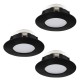 Точковий світильник Eglo 900744 PINEDA recessed light (набор из 3 шт), 4.9 Вт, 360 лм, 3000К