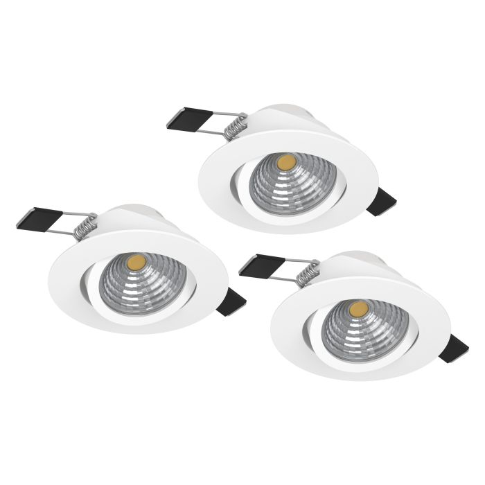 Точечный светильник Eglo 900745 SALICETO recessed light (набор из 3 шт), 6 Вт, 450 лм, 2700К