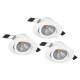 Точечный светильник Eglo 900745 SALICETO recessed light (набор из 3 шт), 6 Вт, 450 лм, 2700К