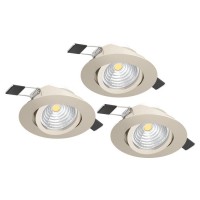 Точечный светильник Eglo 900746 SALICETO recessed light (набор из 3 шт), 6 Вт, 450 лм, 2700К