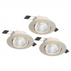 Точковий світильник Eglo 900746 SALICETO recessed light (набор из 3 шт), 6 Вт, 450 лм, 2700К