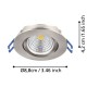 Точечный светильник Eglo 900746 SALICETO recessed light (набор из 3 шт), 6 Вт, 450 лм, 2700К