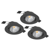 Точечный светильник Eglo 900747 SALICETO recessed light (набор из 3 шт), 6 Вт, 450 лм, 2700К Точечный светильник Eglo 900747 SALICETO recessed light (набор из 3 шт), 6 Вт, 450 лм, 2700К
