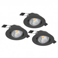 Точковий світильник Eglo 900747 SALICETO recessed light (набор из 3 шт), 6 Вт, 450 лм, 2700К