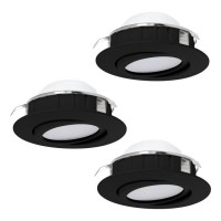 Точковий світильник Eglo 900749 PINEDA recessed light (набор из 3 шт), 5.5 Вт, 360 лм, 3000К