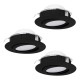 Точковий світильник Eglo 900749 PINEDA recessed light (набор из 3 шт), 5.5 Вт, 360 лм, 3000К