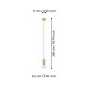 Підвісний світильник Eglo 900799 POZUETA 1 pendant light