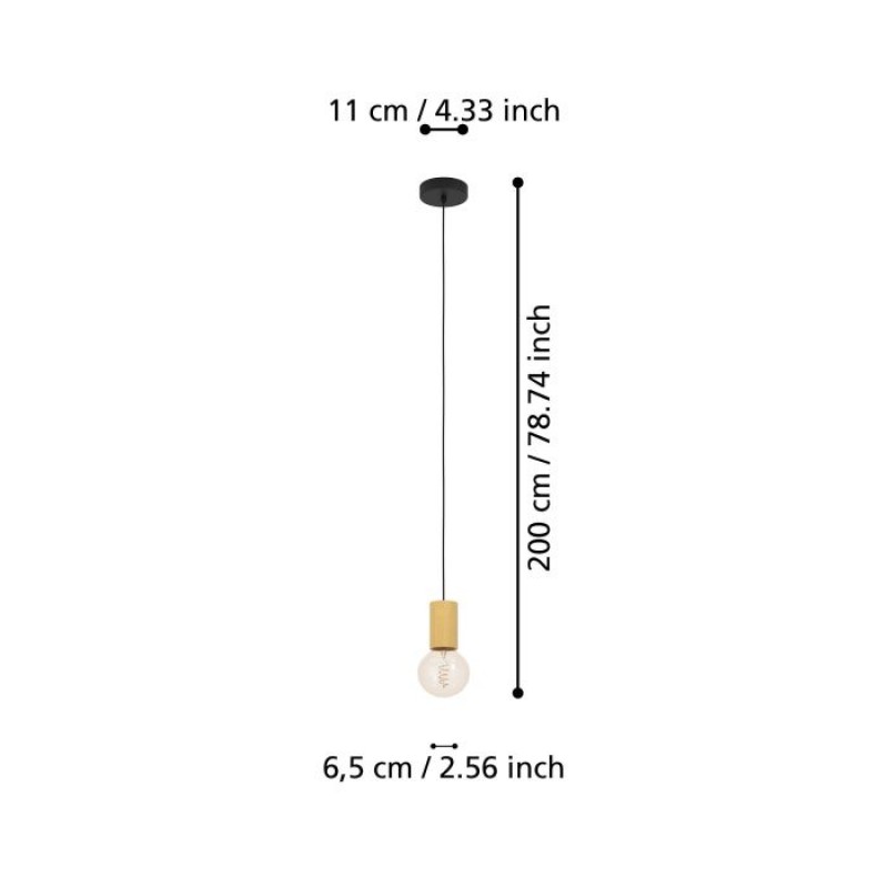 Підвісний світильник Eglo 900801 POZUETA 1 pendant light