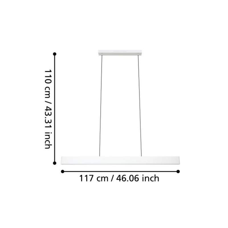 Підвісний світильник Eglo 900879 ANDREAS-Z pendant light, 19 Вт, 4600 лм, 2700К-6500К, RGB
