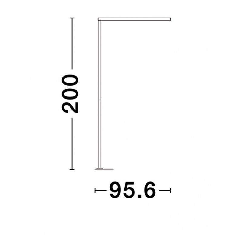 Торшер - Nova Luce 9008801 Gal, 40 Вт, 3600 лм, 3000K