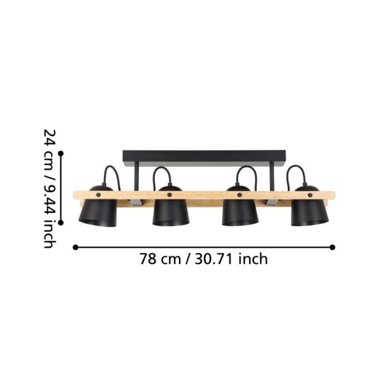 Люстра Eglo 900882 HORNWOOD-Z ceiling light, 3.7 Вт, 2200 лм, 2700К-6500К, RGB
