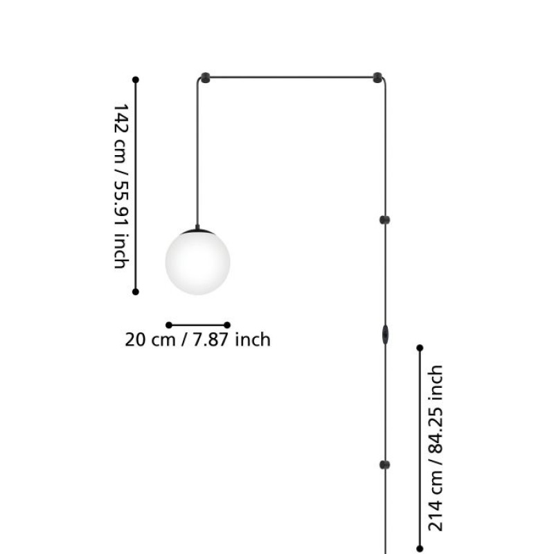 Підвісний світильник Eglo 900977 RONDO 3 pendant light