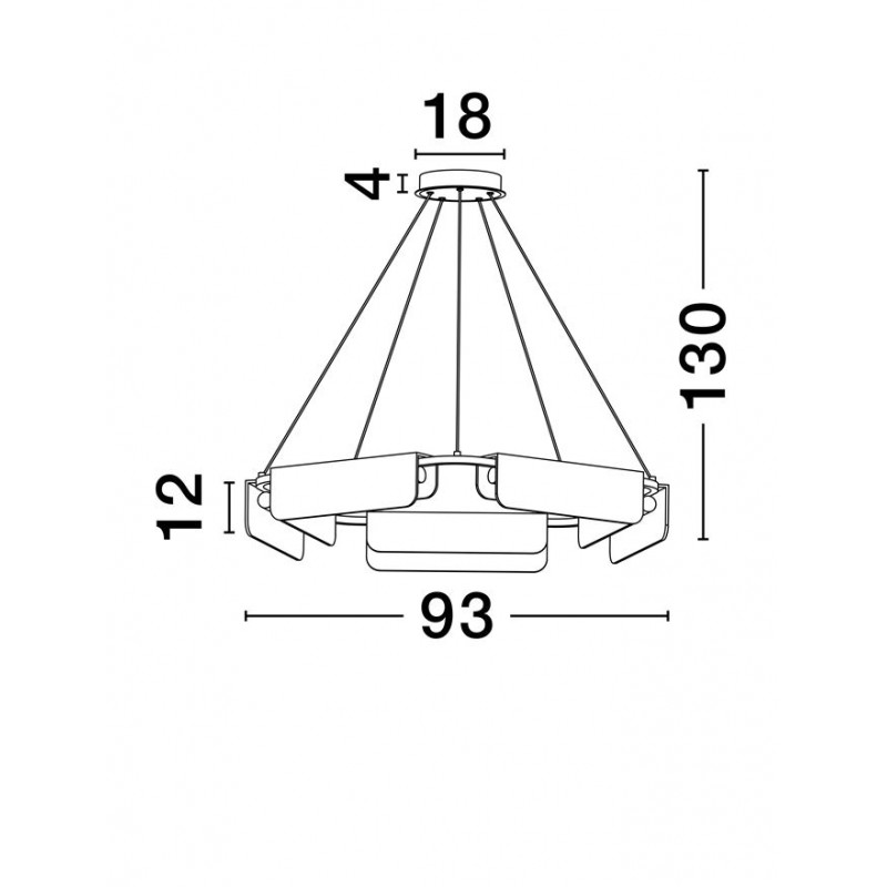 Люстра Nova Luce 9019759 Aider, 45 Вт, 2707 лм, 3000К