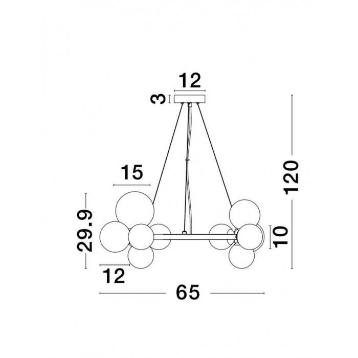 Люстра - Nova Luce 9028856 Odillia
