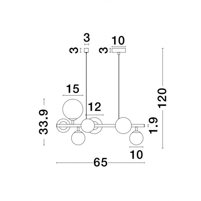 Подвесной светильник Nova Luce 9028857 Odillia