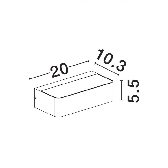 Настінний світильник Nova Luce 9030624 Irid, 2 Вт, 225 лм, 3000К