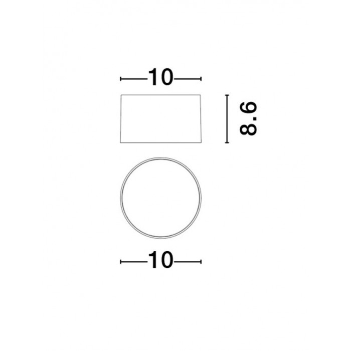 Точковий світильник Nova Luce 9030729 Ziaza, 10 Вт, 505 лм, 3000К