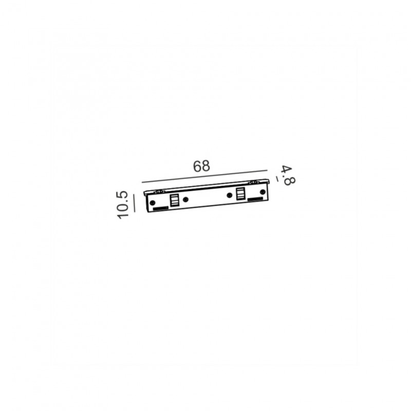Соединитель линейный электрический PICO_LINE ELECTRICAL JOINT, черный, (16.SLE00.BK)