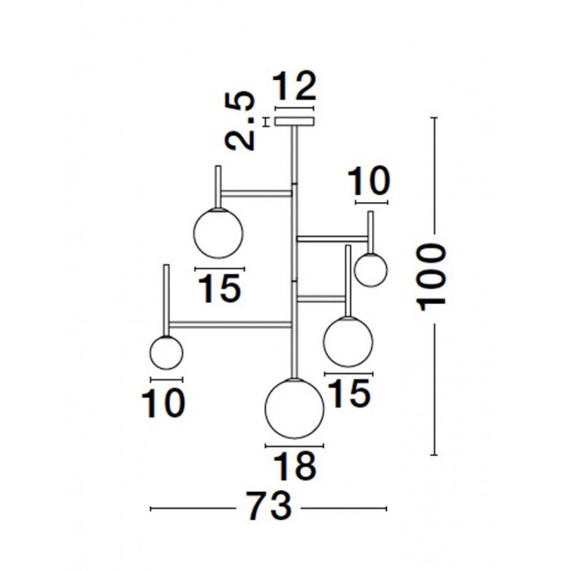 Люстра Nova Luce 9043304 Licato