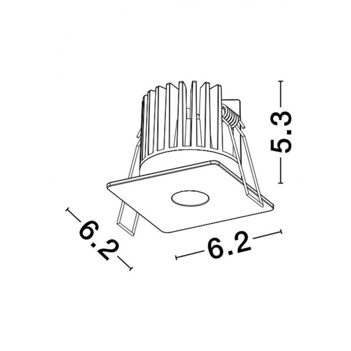 Точковий світильник Nova Luce 9060209 Ono, 8 Вт, 343 лм, 3000К