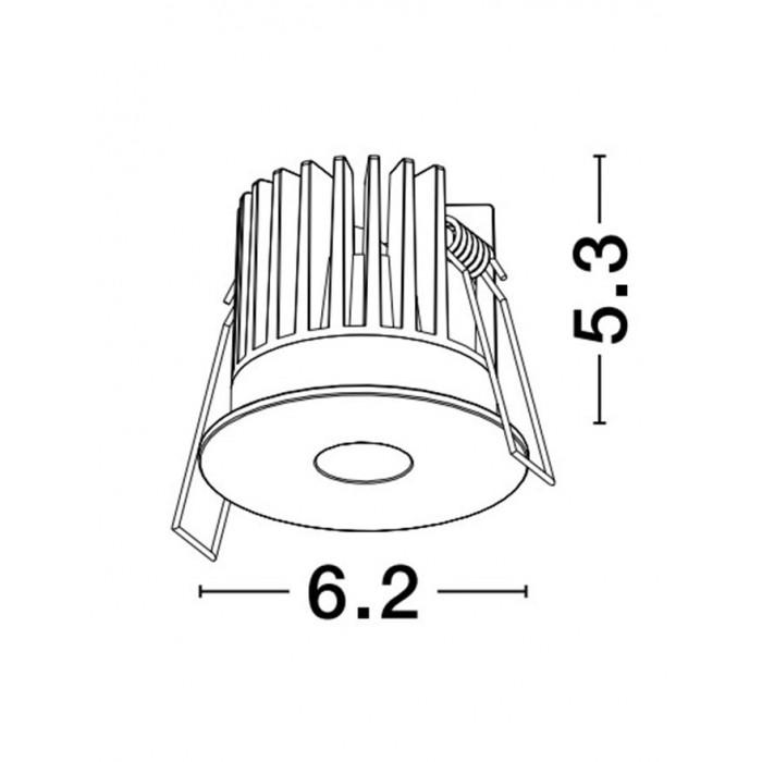 Точковий світильник Nova Luce 9060211 Ono, 8 Вт, 340 лм, 3000К