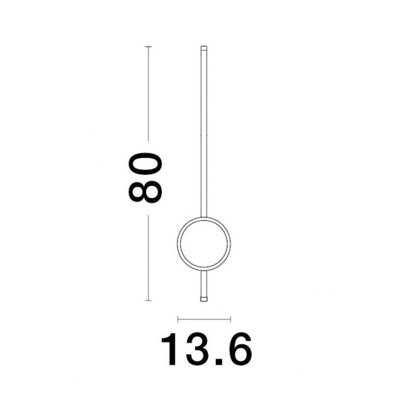 Настенный светильник Nova Luce 9061428 Clock, 22 Вт, 1560 лм, 3000K