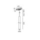 Світильник підвісний LTX IN_RING TUB S P 600, D30mm, H600mm, LED 7W, 50?, 3000K, білий (09.0360.8.930.WH)