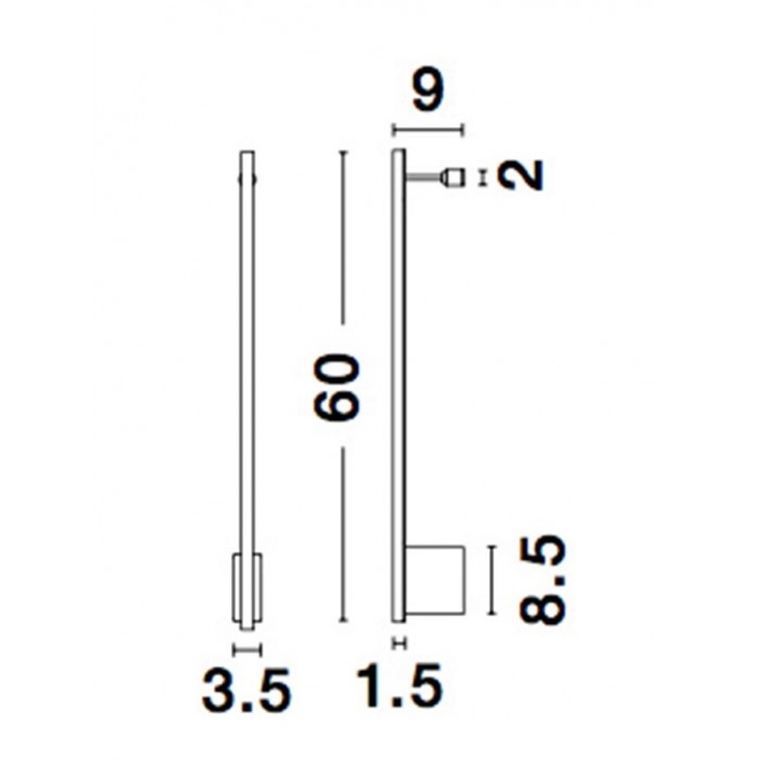 Бра - Nova Luce 9081130 Gropius, 10 Вт, 366 лм, 3000K