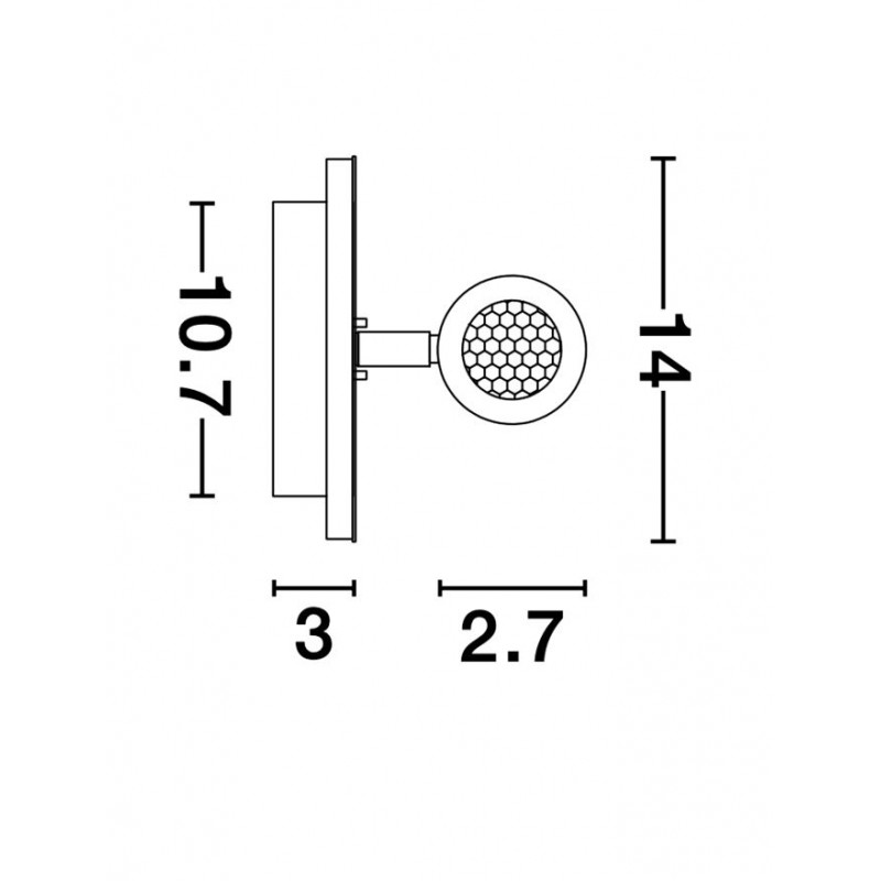Бра - Nova Luce 9081221 Penor, 9 Вт, 780 лм, 3000K