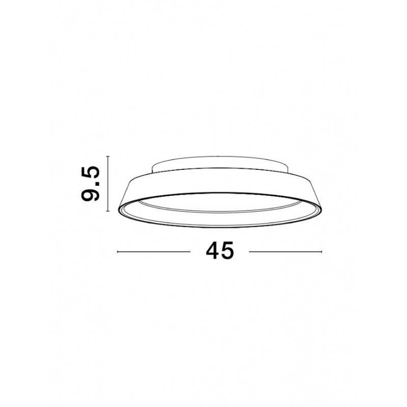 Потолочный светильник Nova Luce 9081270 Vela, 30 Вт, 1665 лм, 3000K