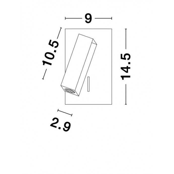 Спот Nova Luce 9081352 Dona, 3 Вт, 180 лм, 3000K