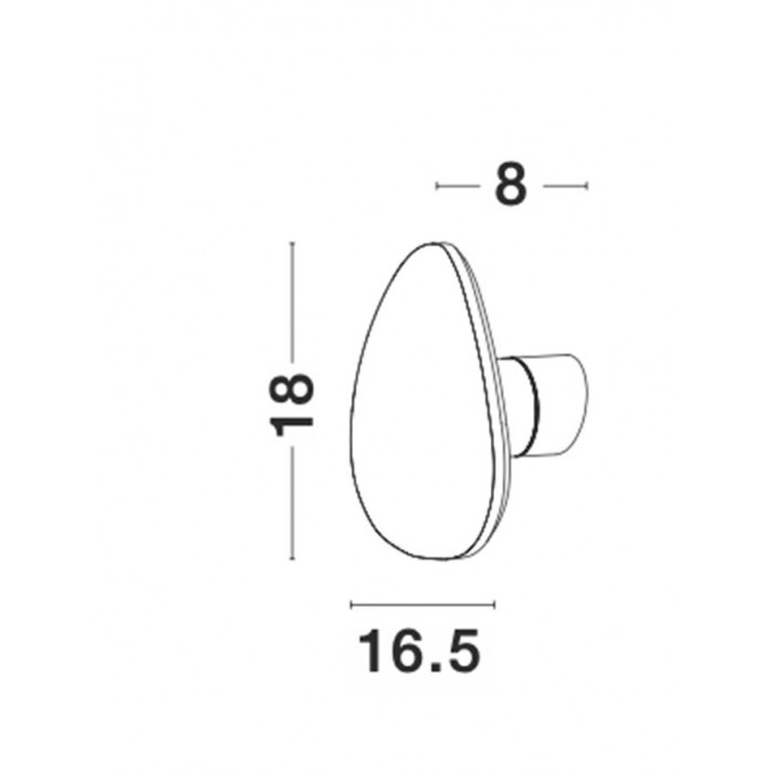 Настенный светильник Nova Luce 9084071 Cronus, 10 Вт, 927 лм, 3000K