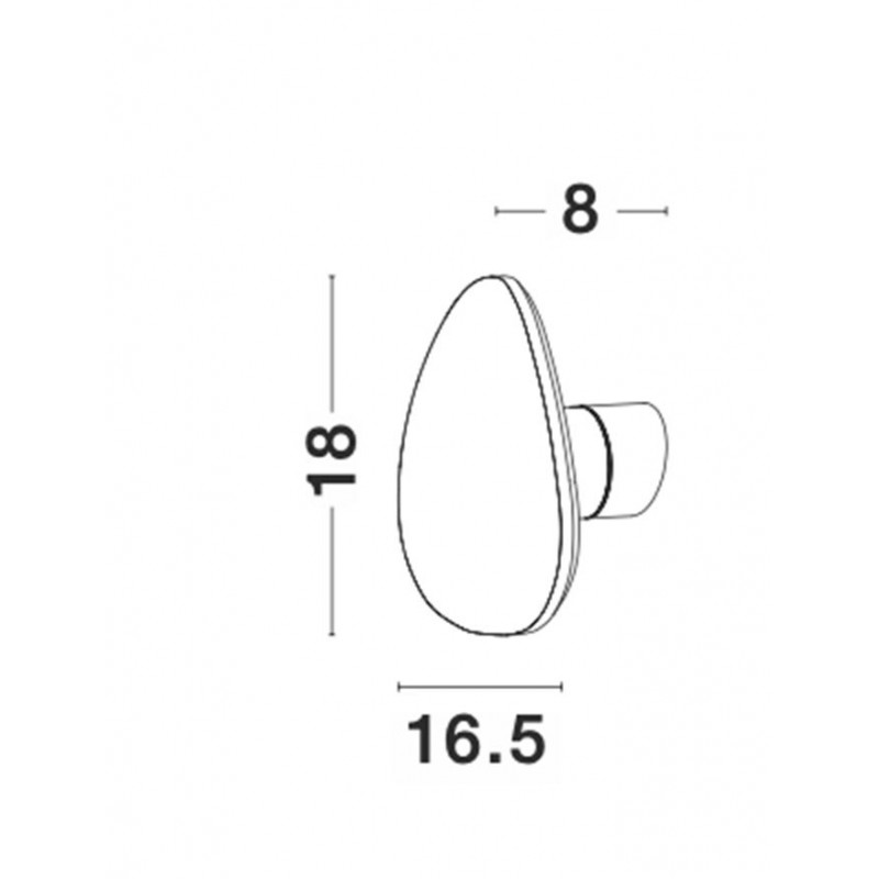 Настенный светильник Nova Luce 9084071 Cronus, 10 Вт, 927 лм, 3000K
