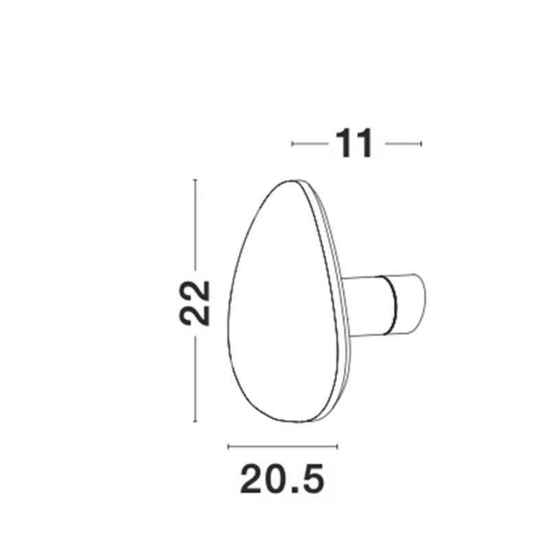 Настенный светильник Nova Luce 9084081 Cronus, 12 Вт, 1121 лм, 3000K