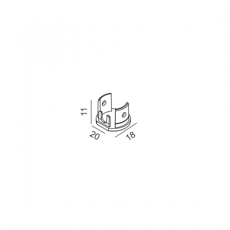 Заглушка - PICO_LINE END CAP O, 2шт./компл., черный (16.OSECAP.BK)