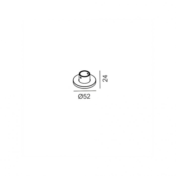 Кріплення PICO_LINE O BRACKET S, чорний (16.OMB00.BK)