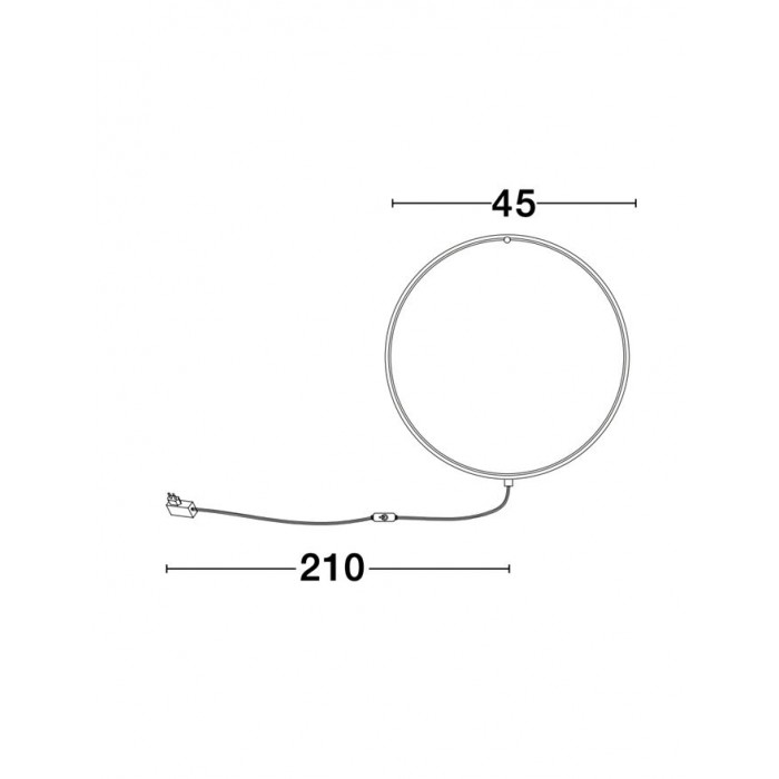 Бра - Nova Luce 9108312 Ring, 18 Вт, 950 лм, 3000K