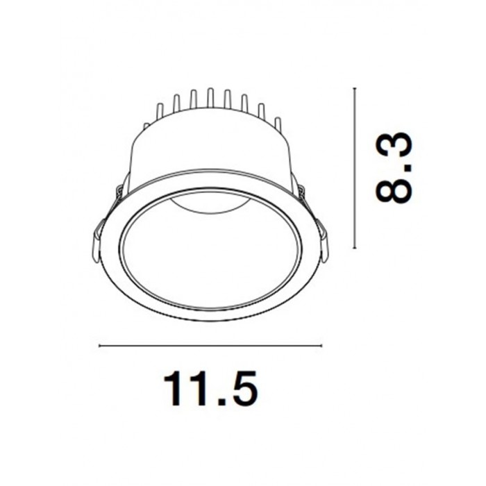 Точковий світильник Nova Luce 9113778 Luela, 20 Вт, 1127.7 лм, 3000К