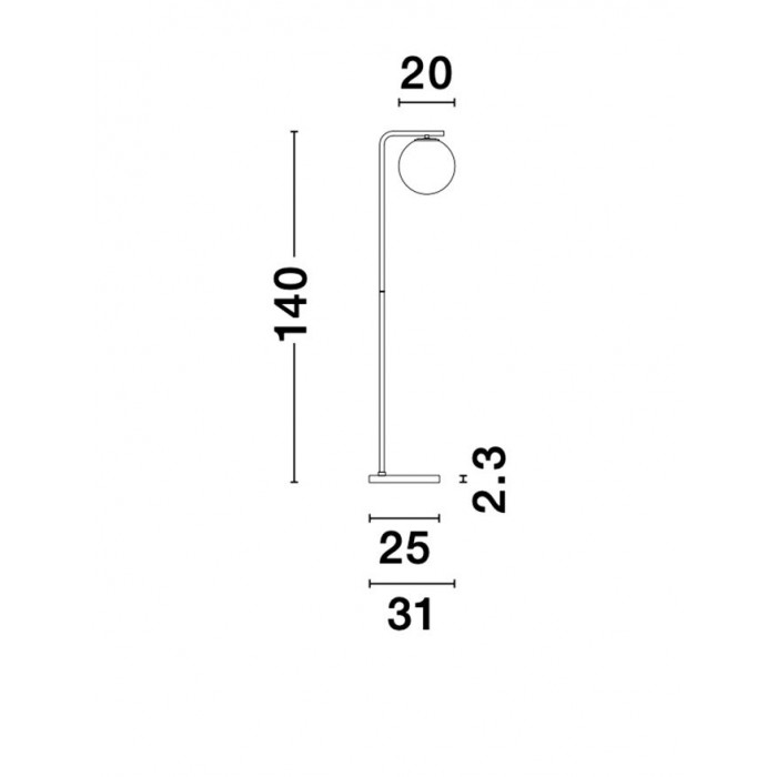 Торшер Nova Luce 9136702 Alvarez