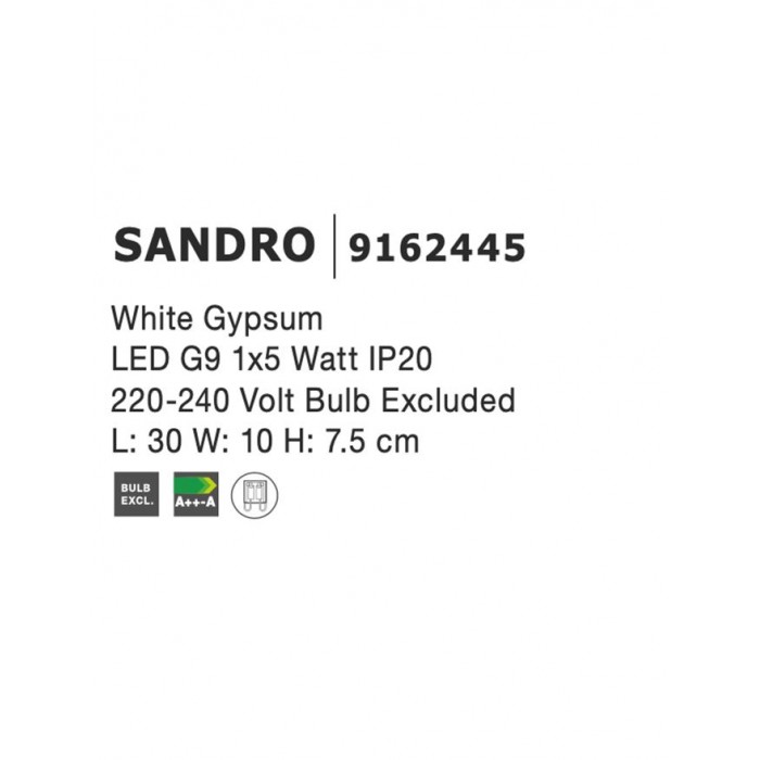 Настенный светильник Nova Luce 9162445 Sandro