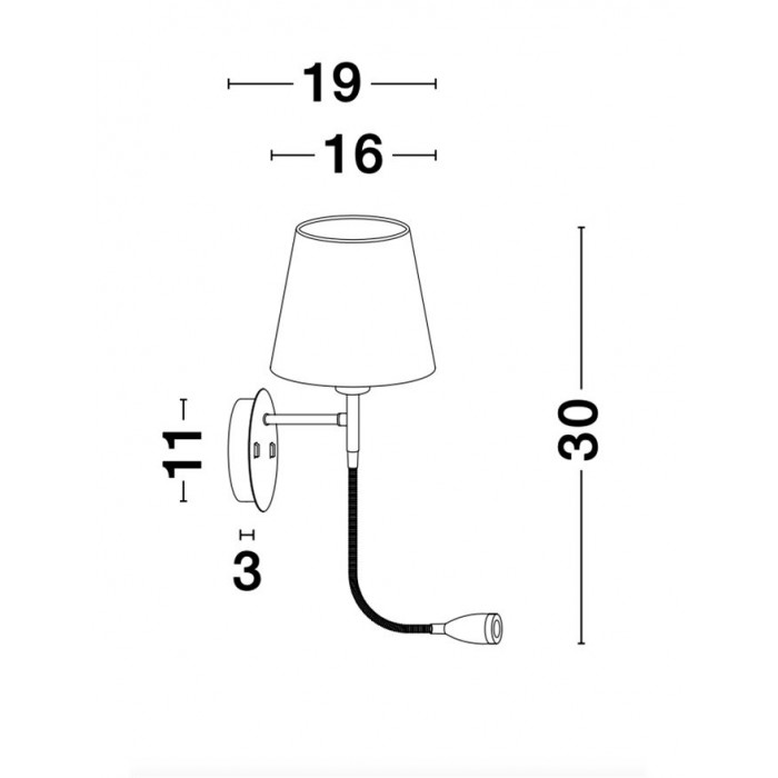 Бра - Nova Luce 9182371 Nia