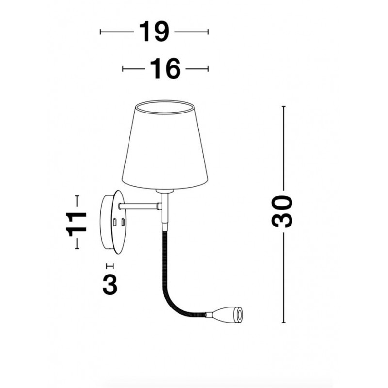 Бра Nova Luce 9182372 Nia